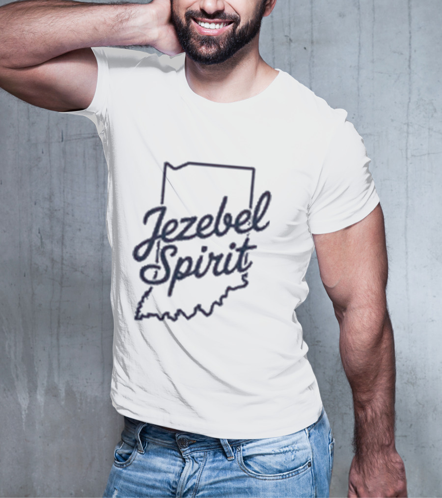 Corinne Straight Jezebel Spirit Indiana Outline T-Shirt