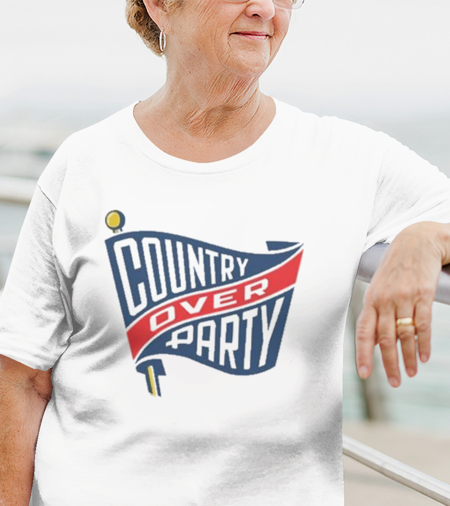 Matthew Dowd Country Over Party Flag T-Shirt