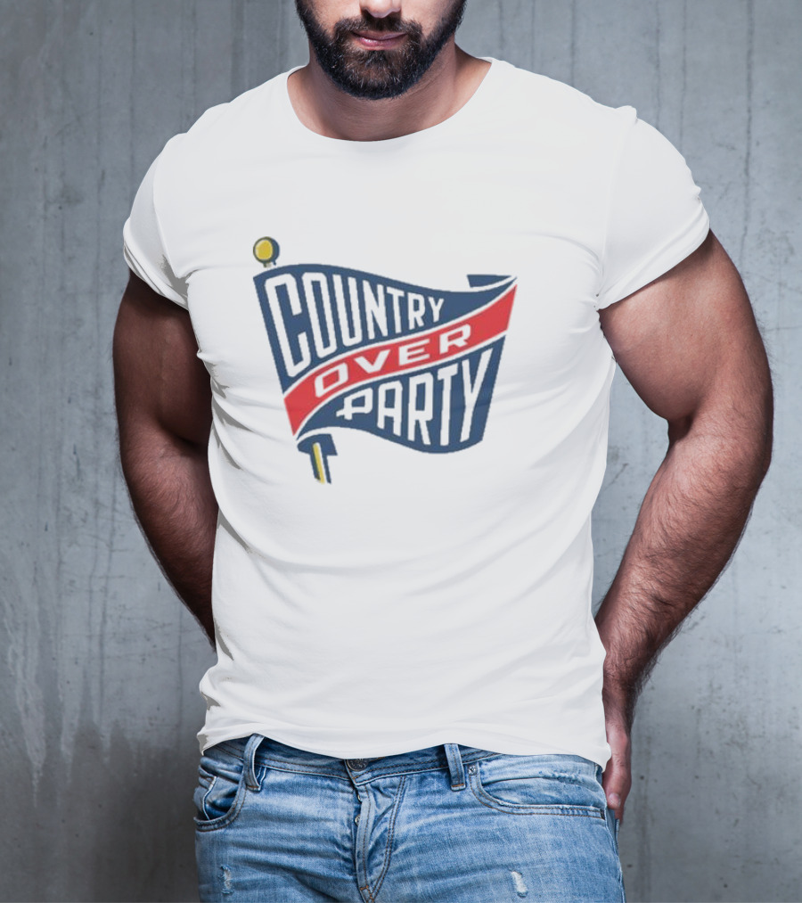 Matthew Dowd Country Over Party Flag T-Shirt