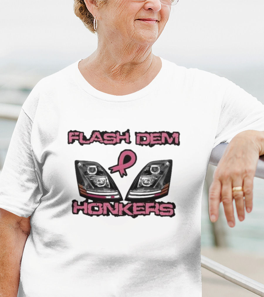 Flash Dem Honkers Awareness Headlights T-Shirt