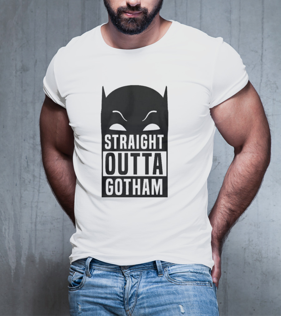 Straight Outta Gotham Batman Silhouette Iconic T-Shirt