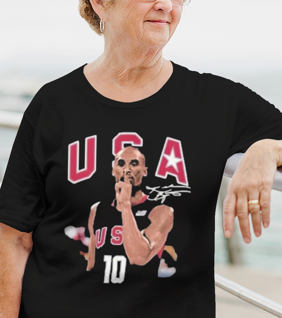 USA Basketball 10 Silence Gesture Athlete Signature T-Shirt