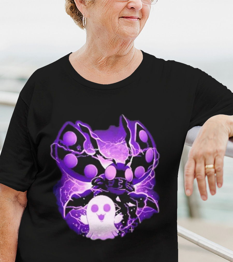 Digi Intelligence Vanilla Moth And Ghost Lightning Purple Aesthetic T-Shirt