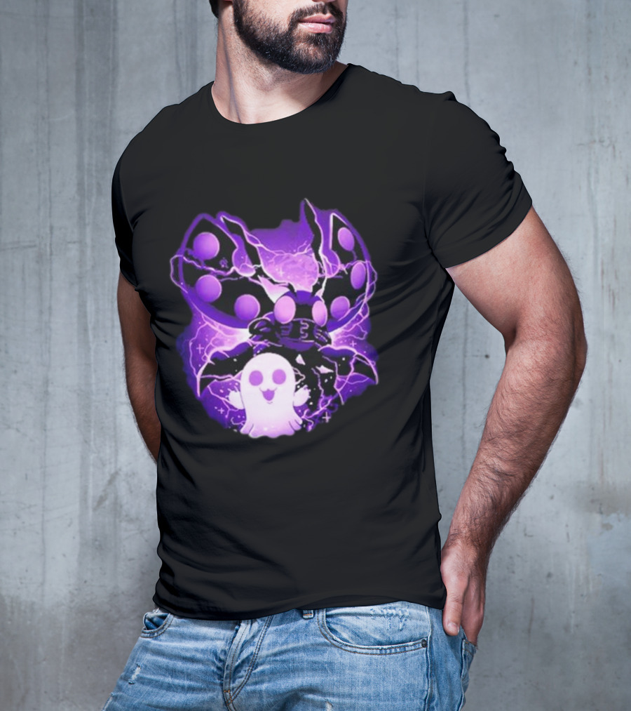 Digi Intelligence Vanilla Moth And Ghost Lightning Purple Aesthetic T-Shirt