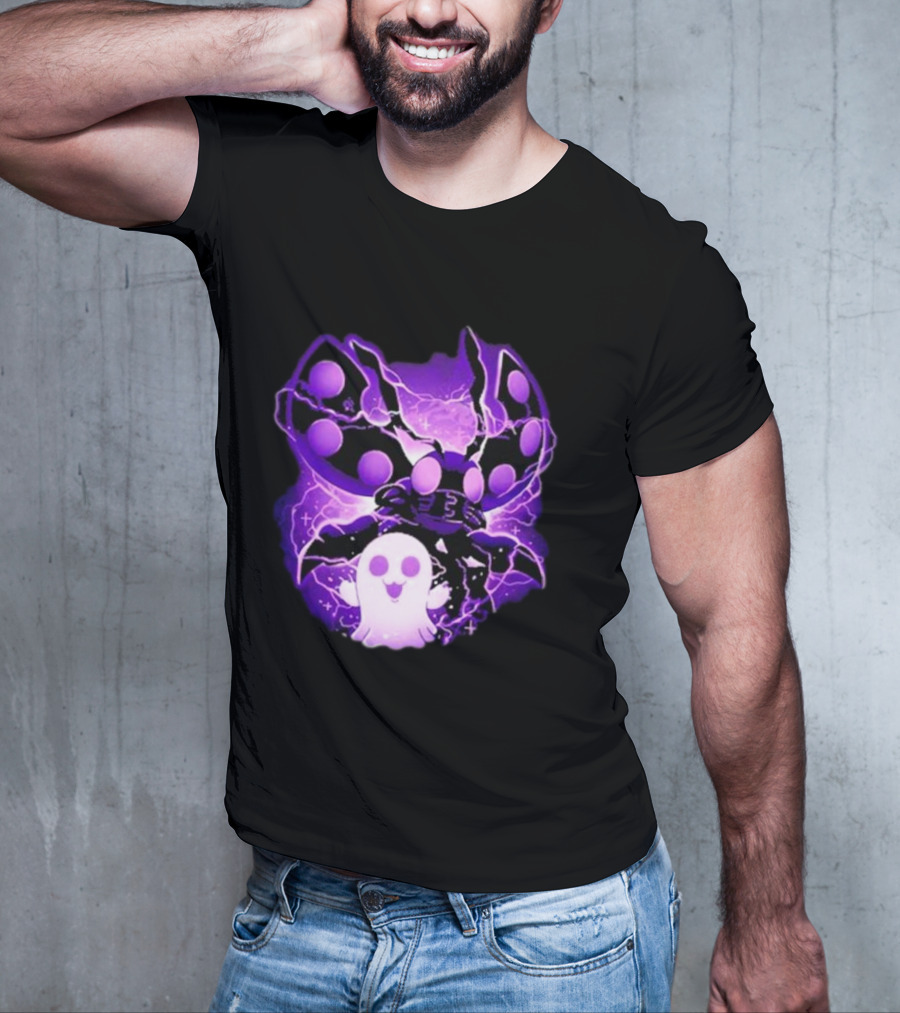 Digi Intelligence Vanilla Moth And Ghost Lightning Purple Aesthetic T-Shirt