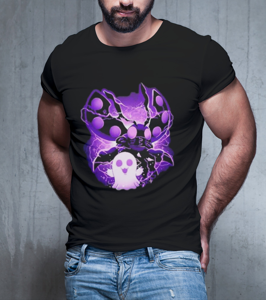 Digi Intelligence Vanilla Moth And Ghost Lightning Purple Aesthetic T-Shirt