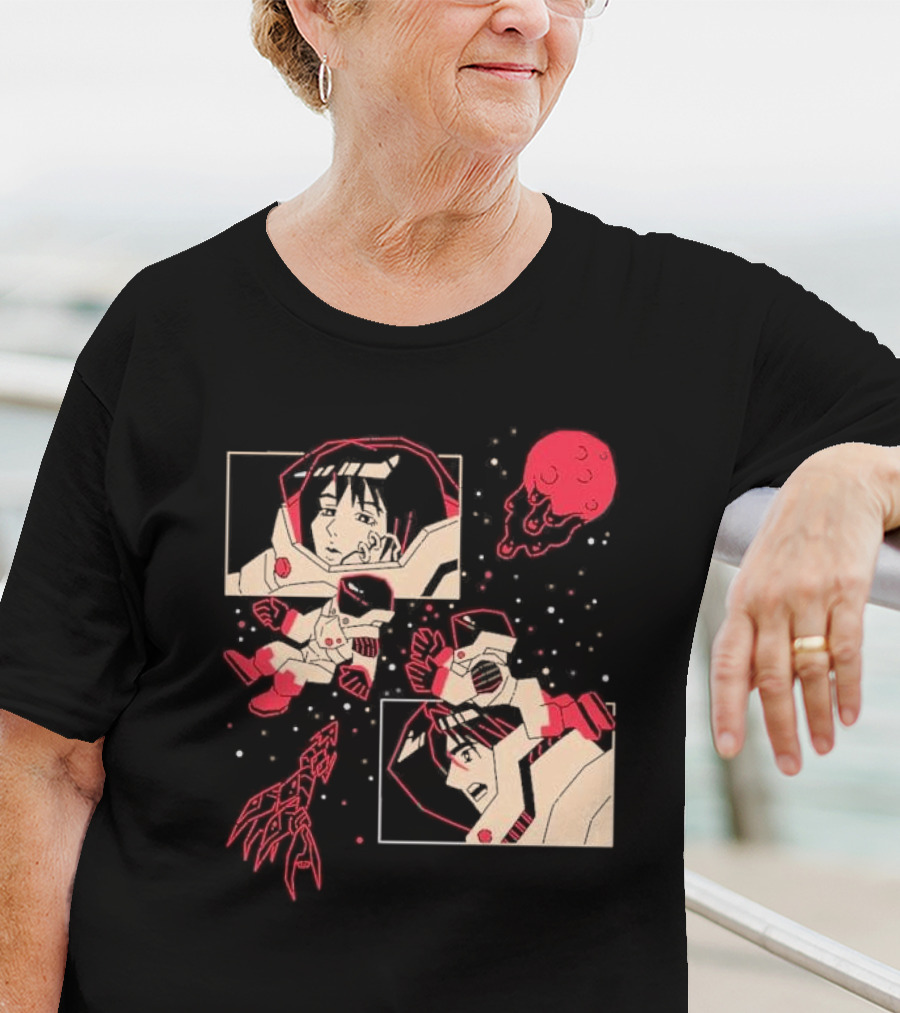 I Will Find You Wherever You Are Japu Space Comic Astronaut Red Planet T-Shirt