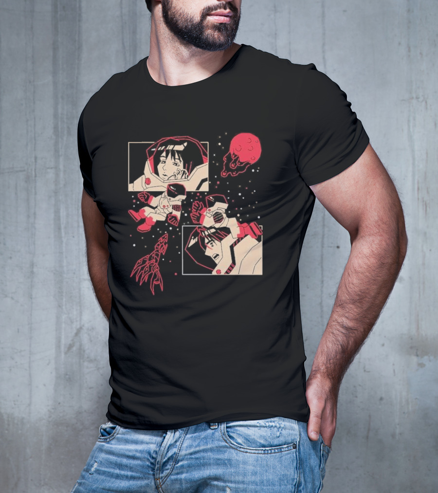 I Will Find You Wherever You Are Japu Space Comic Astronaut Red Planet T-Shirt