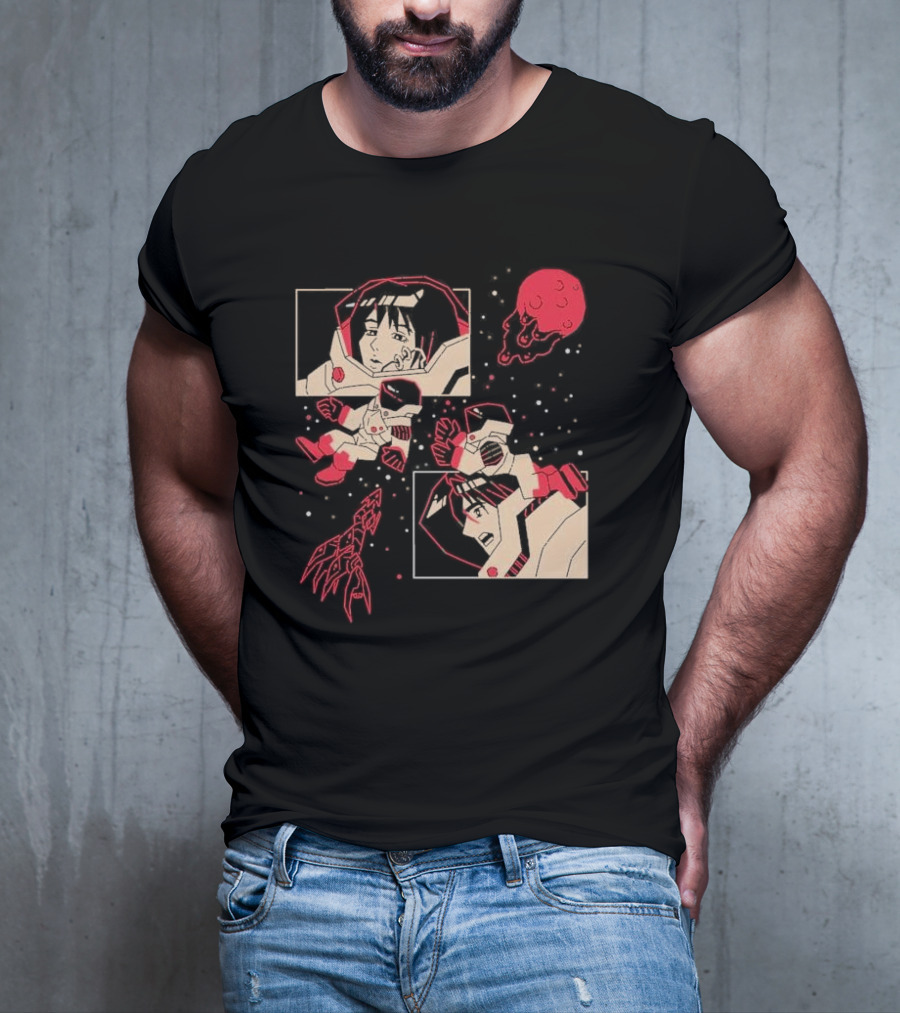 I Will Find You Wherever You Are Japu Space Comic Astronaut Red Planet T-Shirt