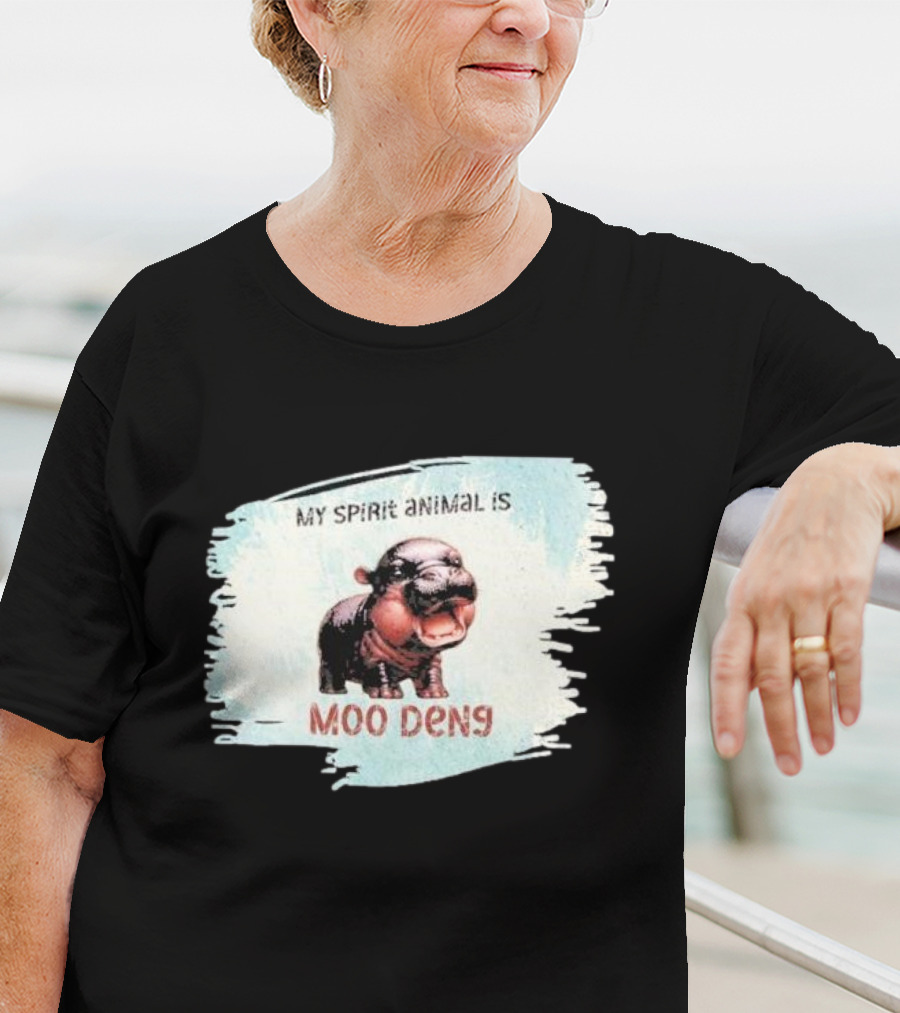 My Spirit Animal Is Moo Deng Hippopotamus T-Shirt