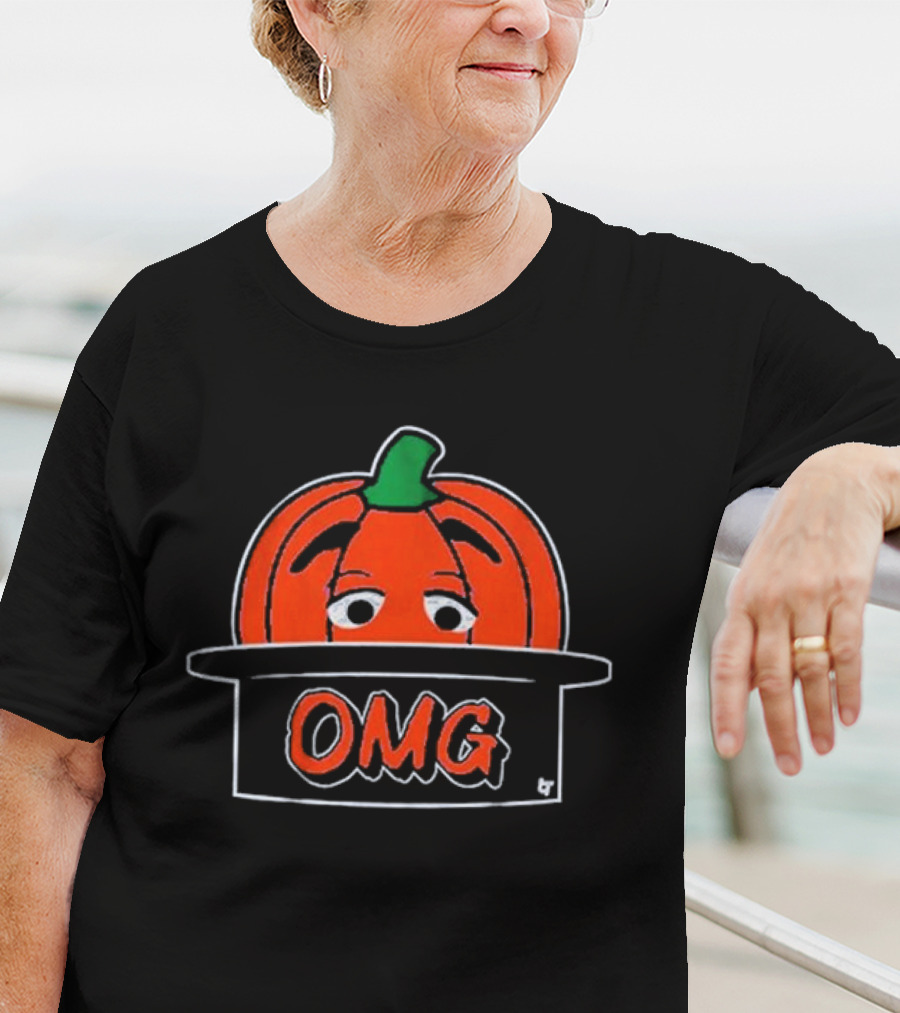 OMG Pumpkin Hat New York Playoff T-Shirt