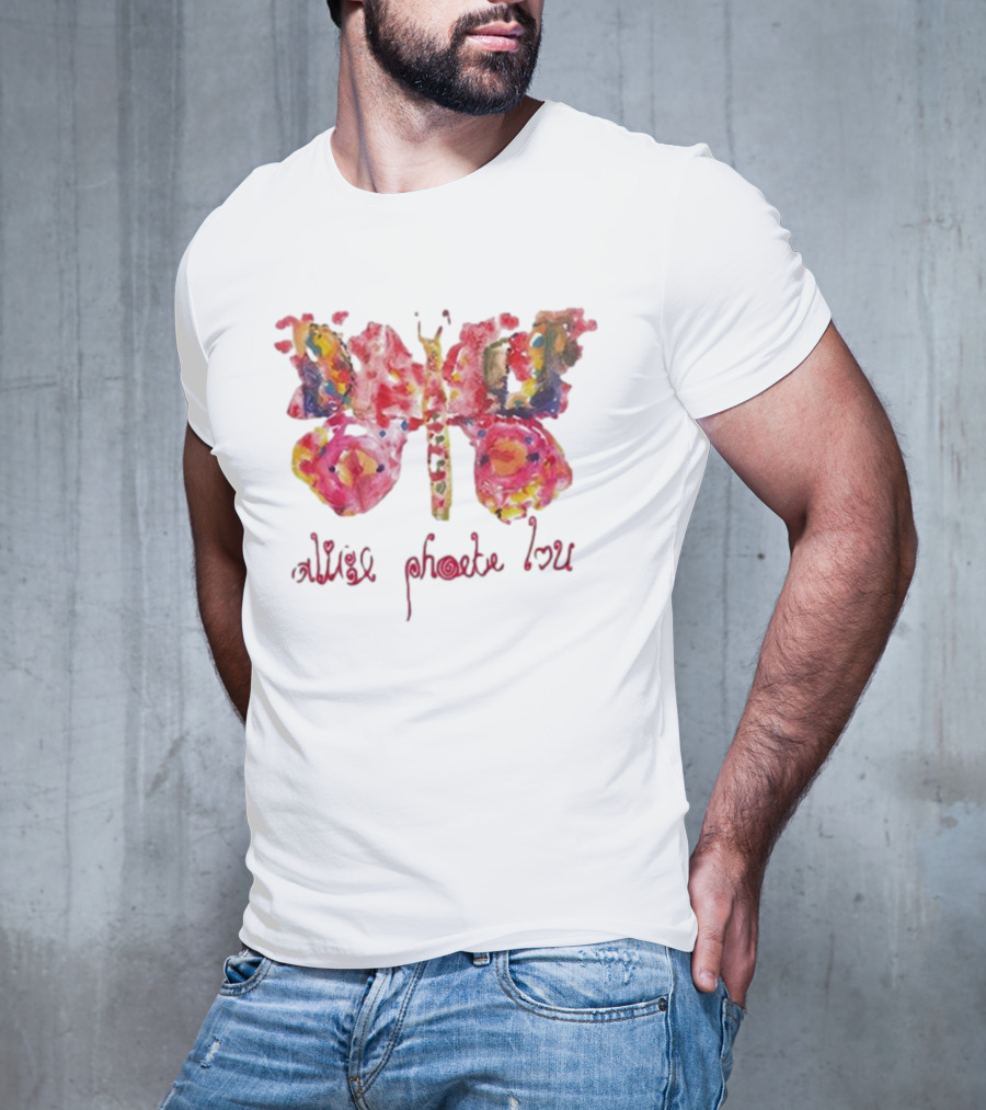 Alice Phoebe Lou Colorful Butterfly Art T-Shirt