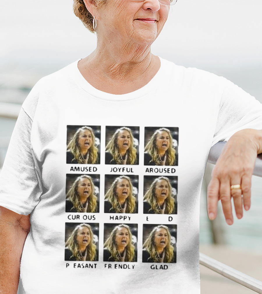 Amused Joyful Aroused Curious Happy Pleased Friendly Glad Becky Hammon T-Shirt