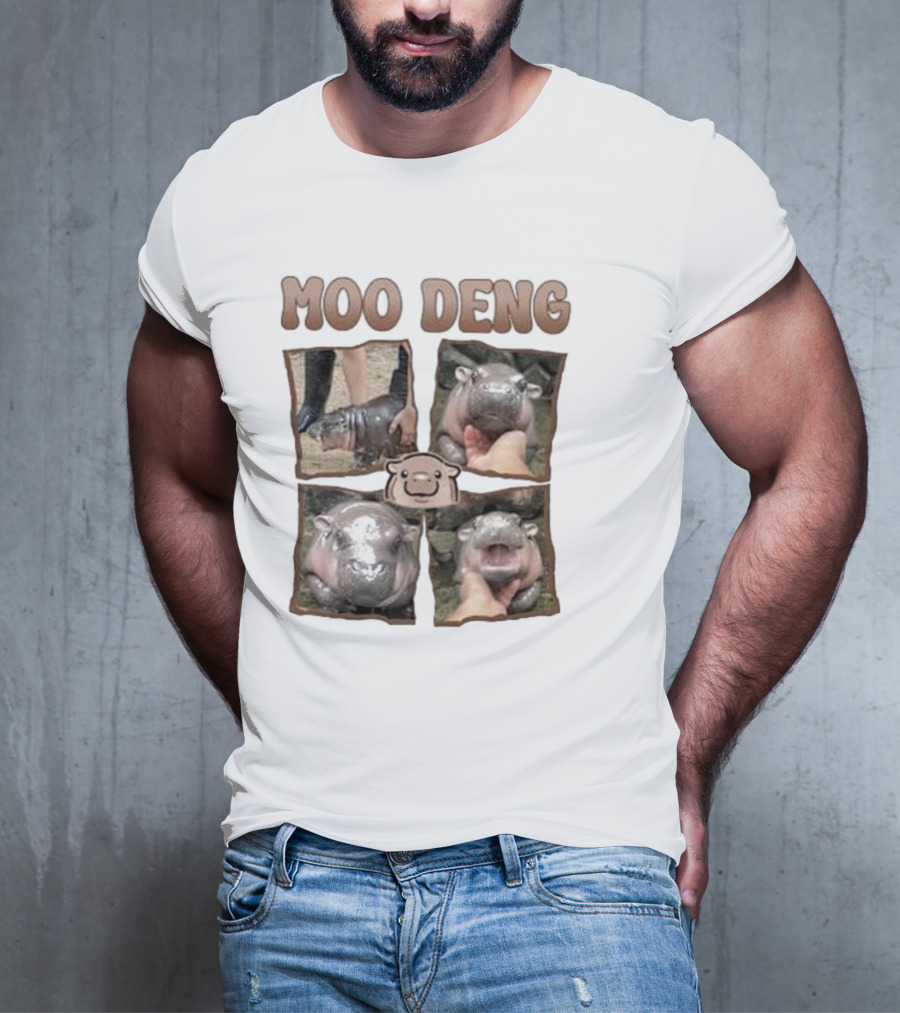 Moo Deng Baby Hippo Images T-Shirt
