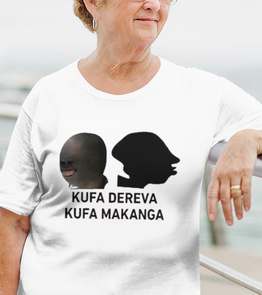 Kufa Dereva Kufa Makanga African Silhouette Humor T-Shirt