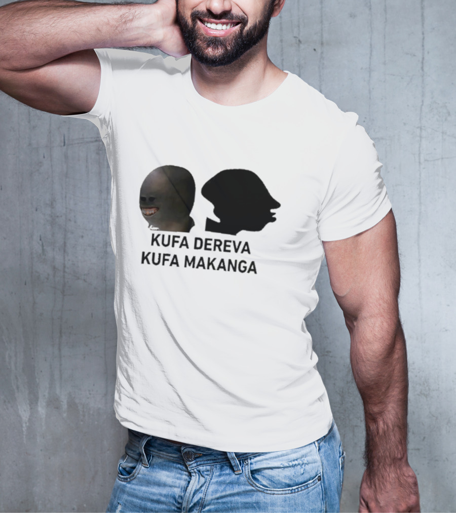 Kufa Dereva Kufa Makanga African Silhouette Humor T-Shirt