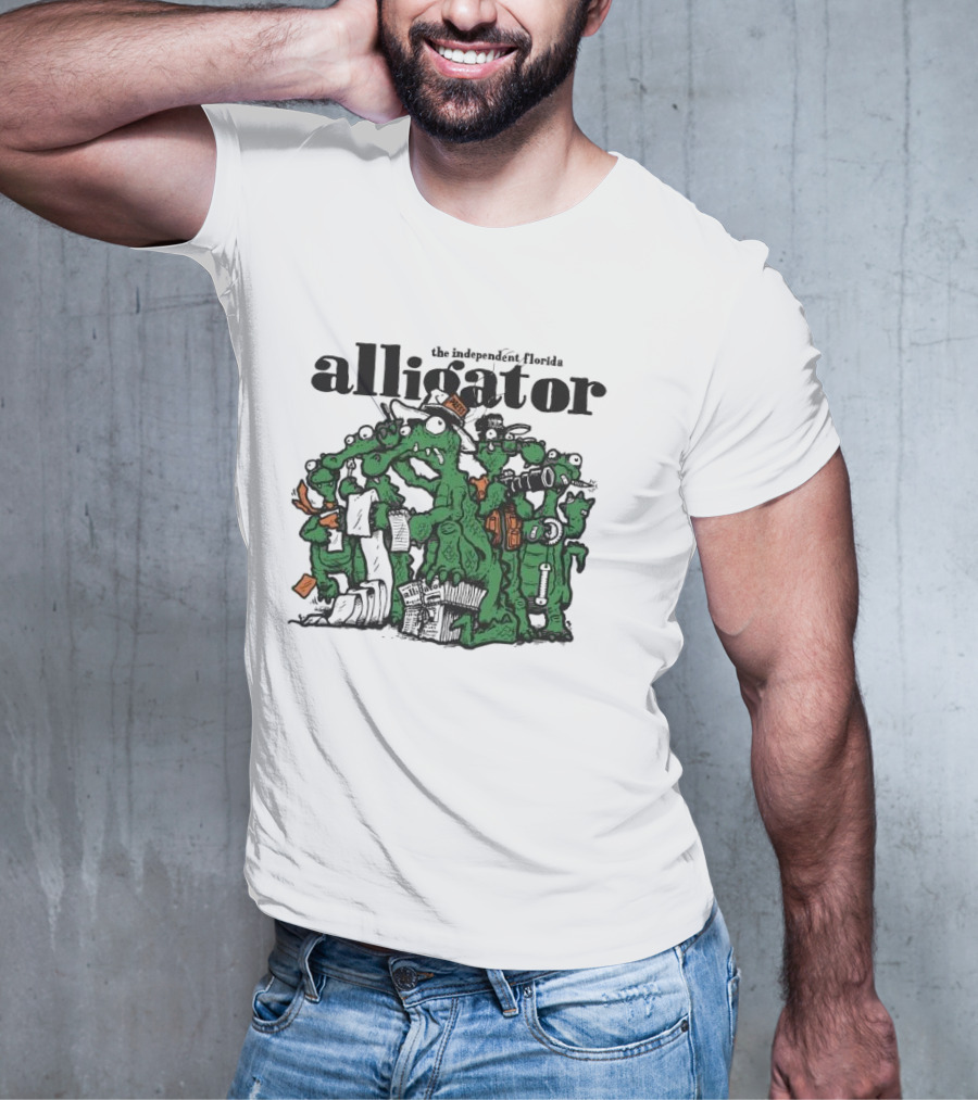 The Independent Florida Alligator Journalism Team Cartoon T-Shirt