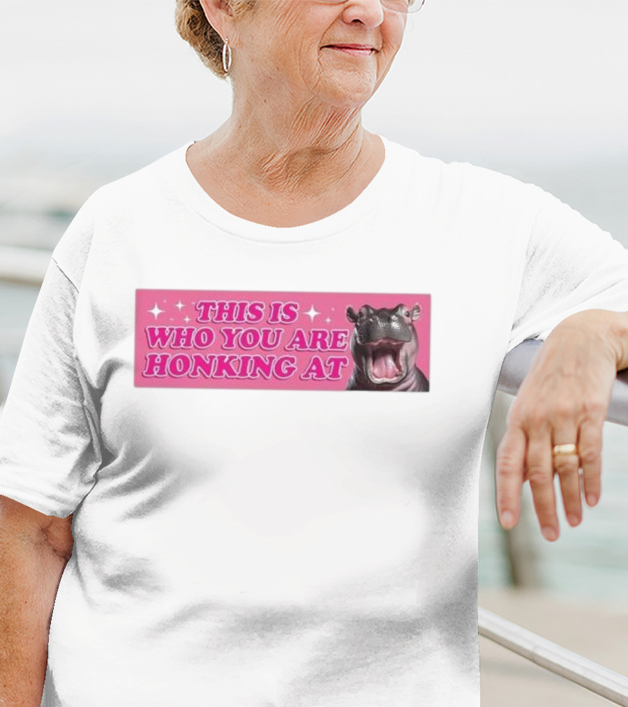This Is Who You Are Honking At Hippo T-Shirt