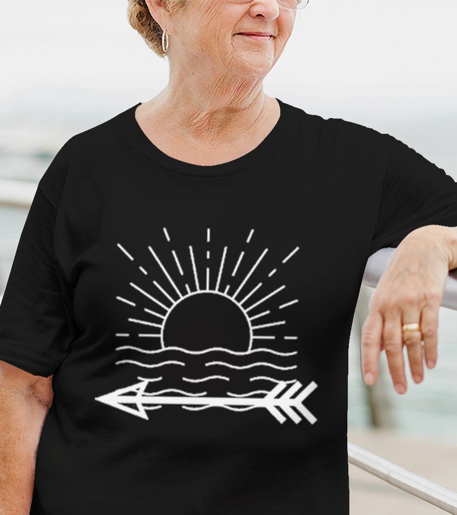Best Arrow Sun With Radiant Waves T-Shirt