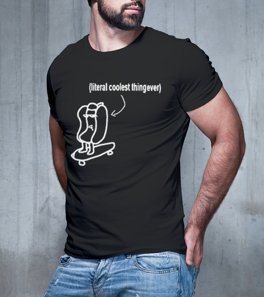 Fallenchungus Literal Coolest Thing Ever Skater Cartoon T-Shirt