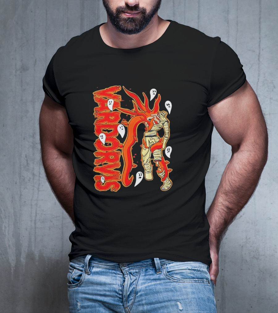 Vardorvis Mummy With Ghosts Foxes T-Shirt