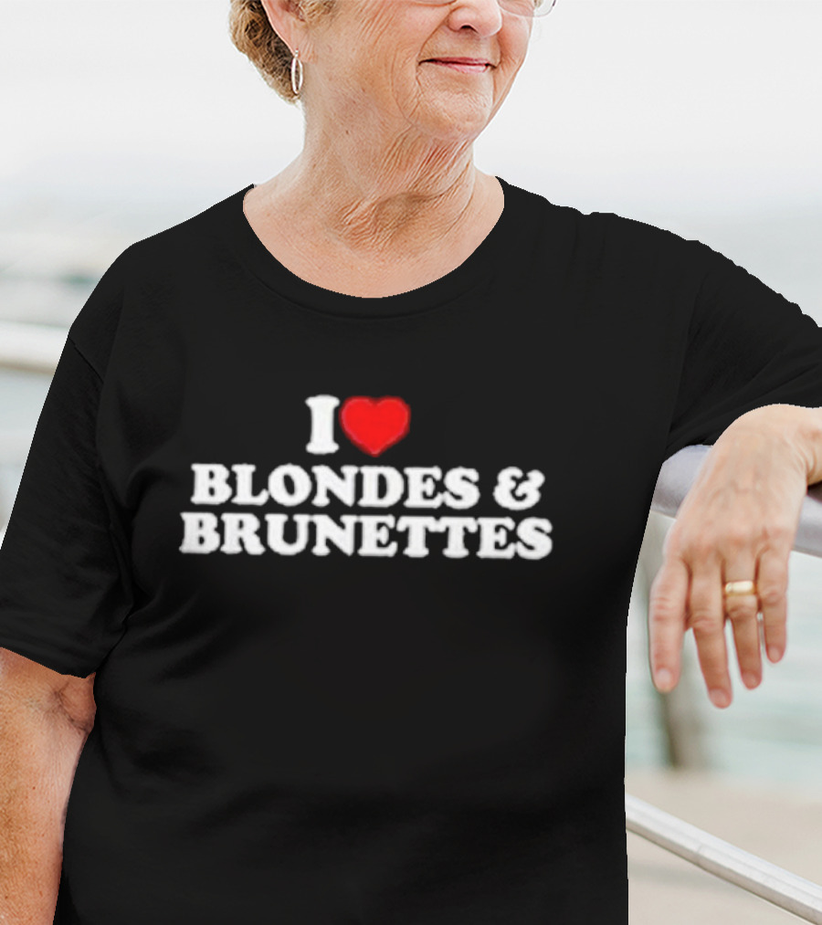 I Heart Blondes And Brunettes T-Shirt