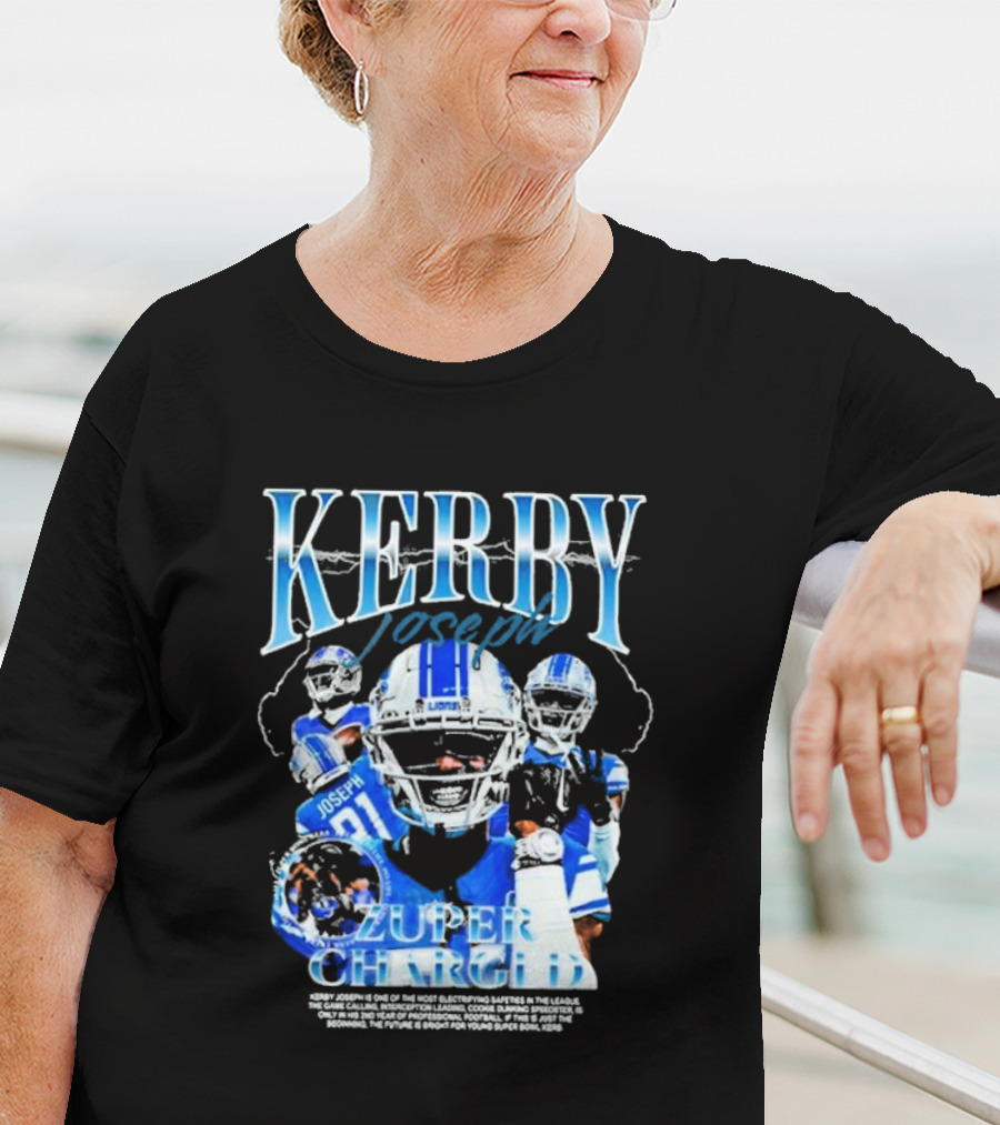 KERBY JOSEPH ZUPER CHARGED LIONS FOOTBALL BOOTLEG T-Shirt