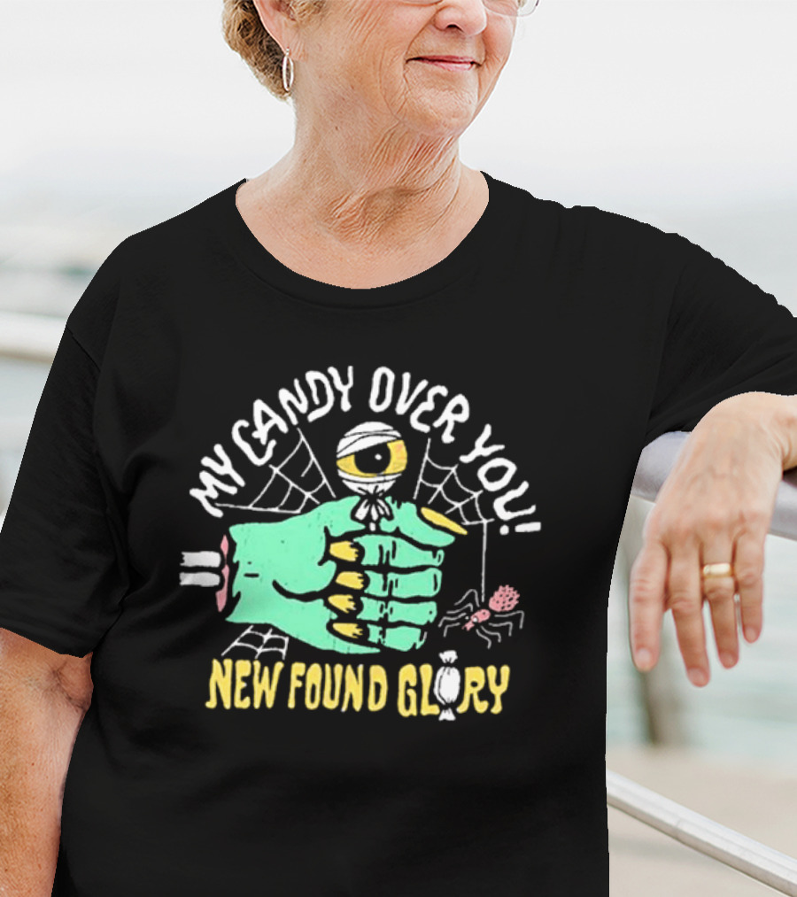 New Found Glory My Candy Over You Monster Hand And Spiderwebs T-Shirt