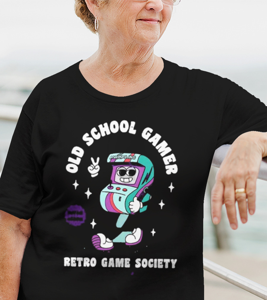 Old School Gamer Padding Retro Game Society T-Shirt