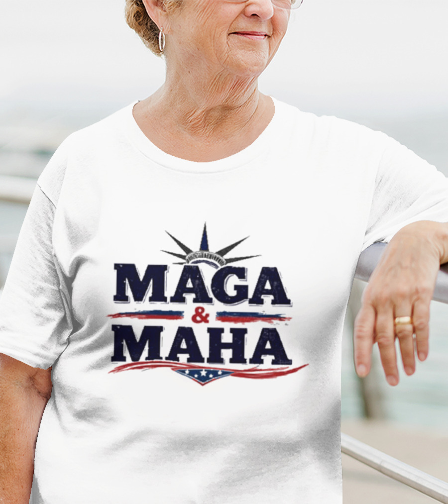 Maga And Maha America Capitol Star Stripes T-Shirt