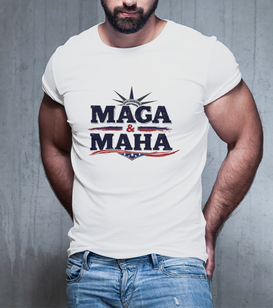 Maga And Maha America Capitol Star Stripes T-Shirt