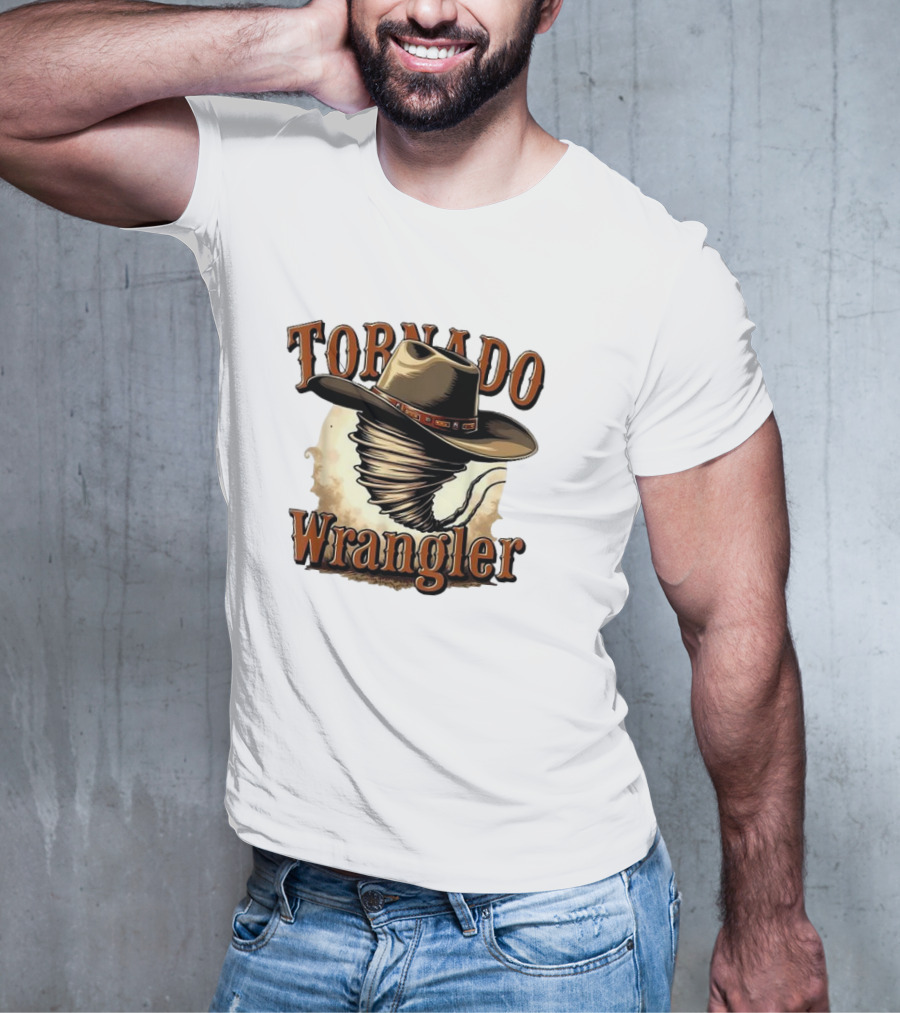 Tornado Wrangler Cowboy Hat Twister T-Shirt