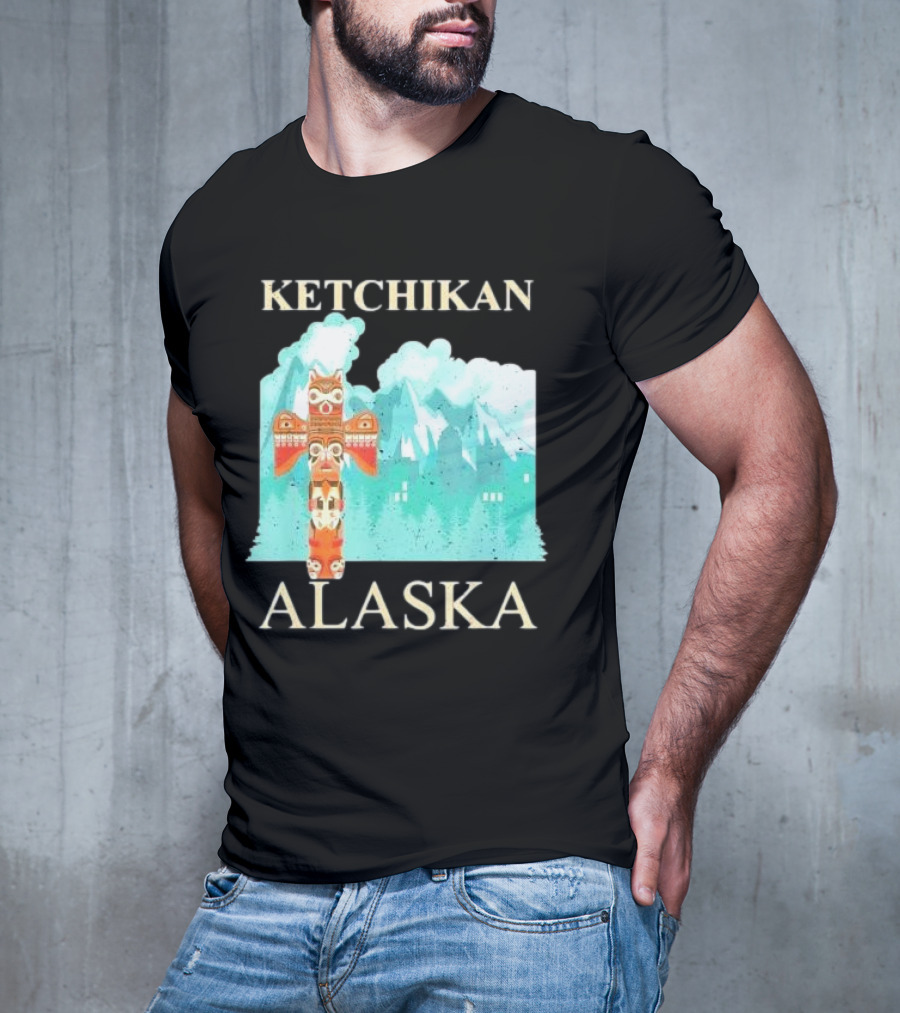 Ketchikan Alaska Native American Indian Totem T-Shirt