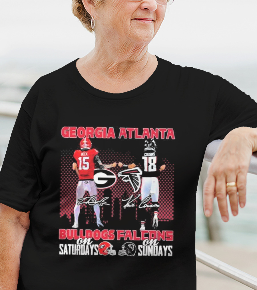 Georgia Atlanta Bulldogs Beck Falcons Cousins Saturdays Sundays T-Shirt