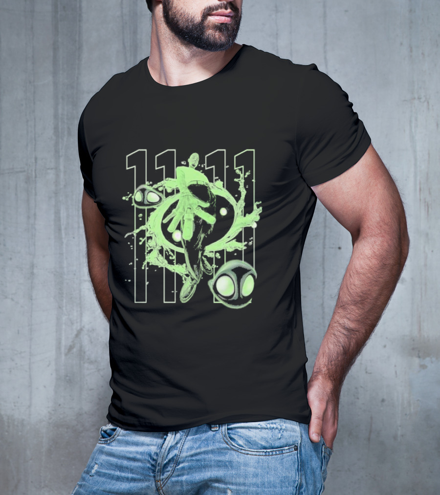 Chris Brown 11 11 Afterlife Neon Abstract Alien Elements T-Shirt