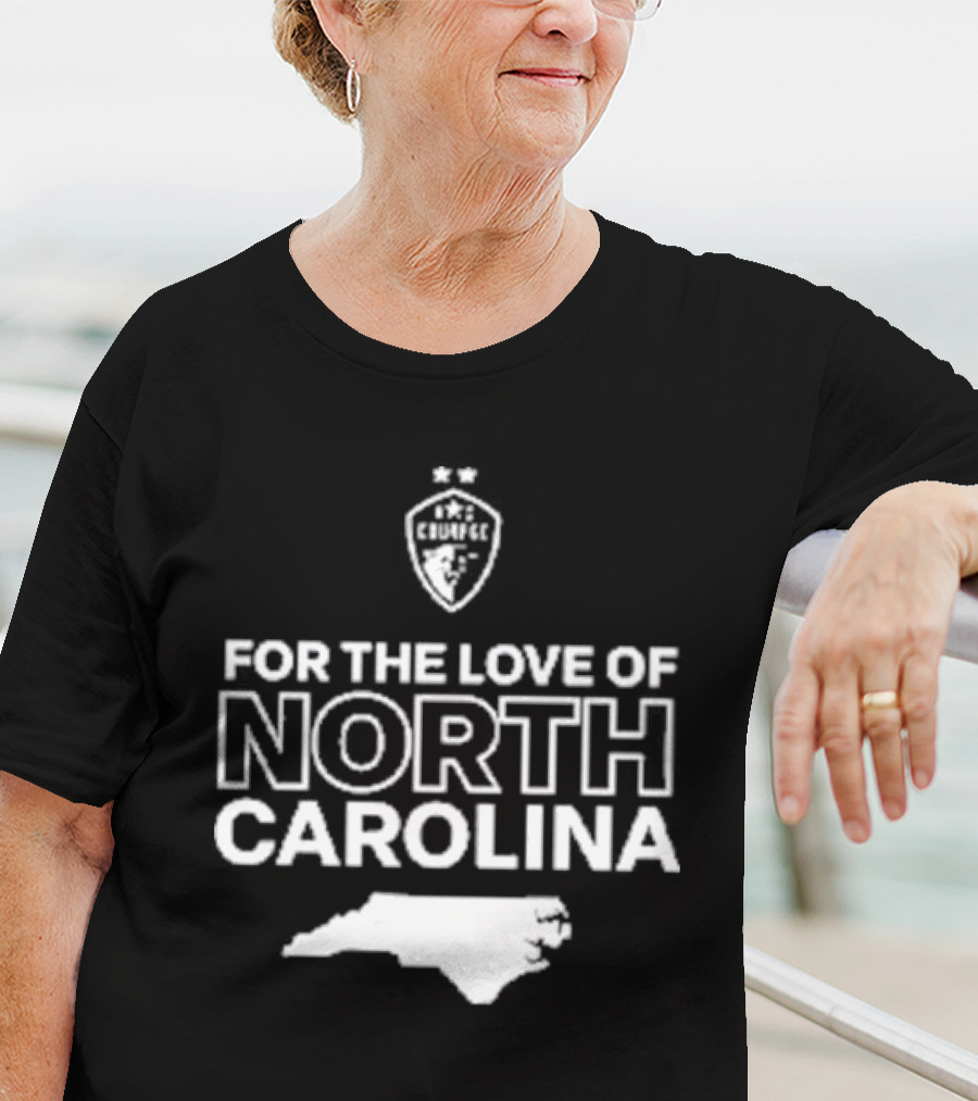 CHARLOTTE FC For The Love Of North Carolina Map T-Shirt
