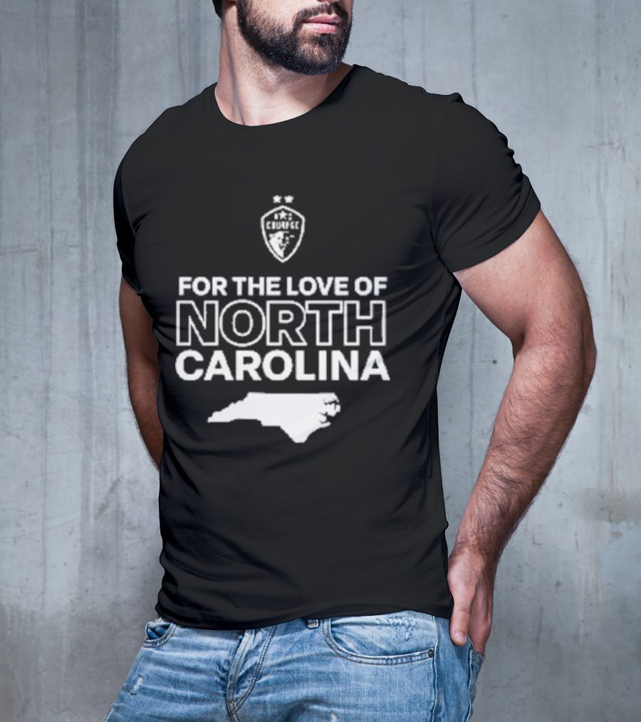 CHARLOTTE FC For The Love Of North Carolina Map T-Shirt