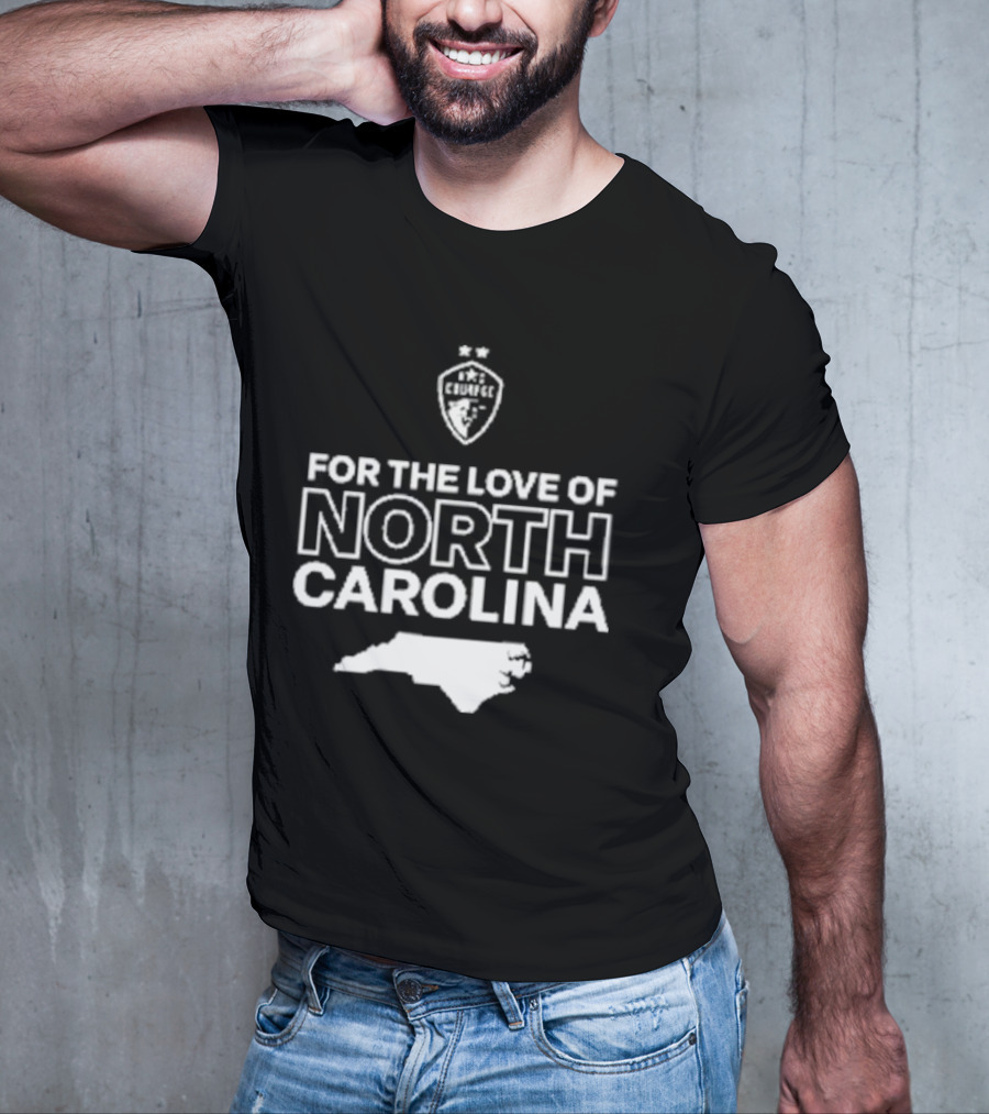 CHARLOTTE FC For The Love Of North Carolina Map T-Shirt
