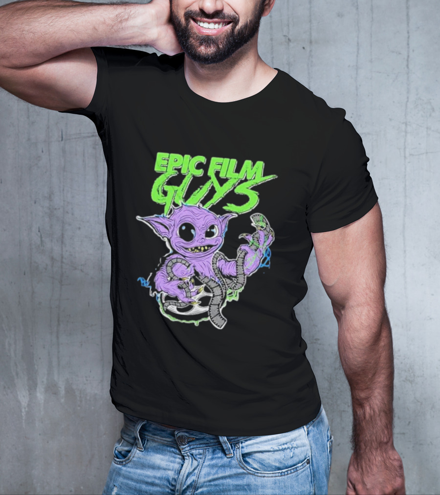 Epic Film Guys Gobby Creature Holding Film Strip T-Shirt