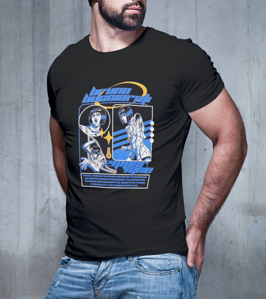 Bruno Bucciarati Golden Wind Jojo's Bizarre Adventure Iconic Poses T-Shirt
