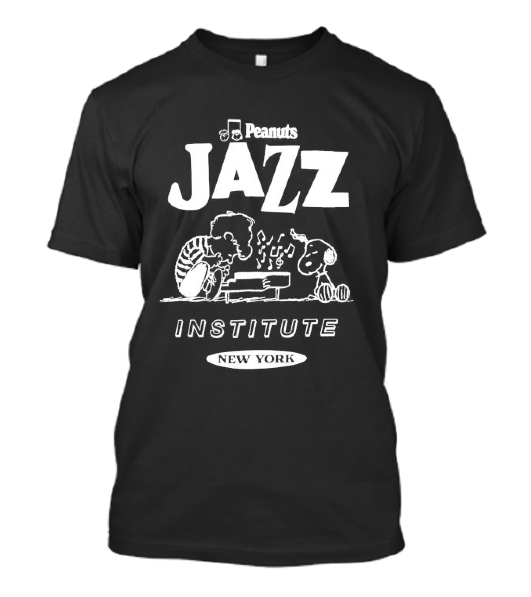 Peanuts Jazz Institute New York Snoopy And Schroeder T-Shirt
