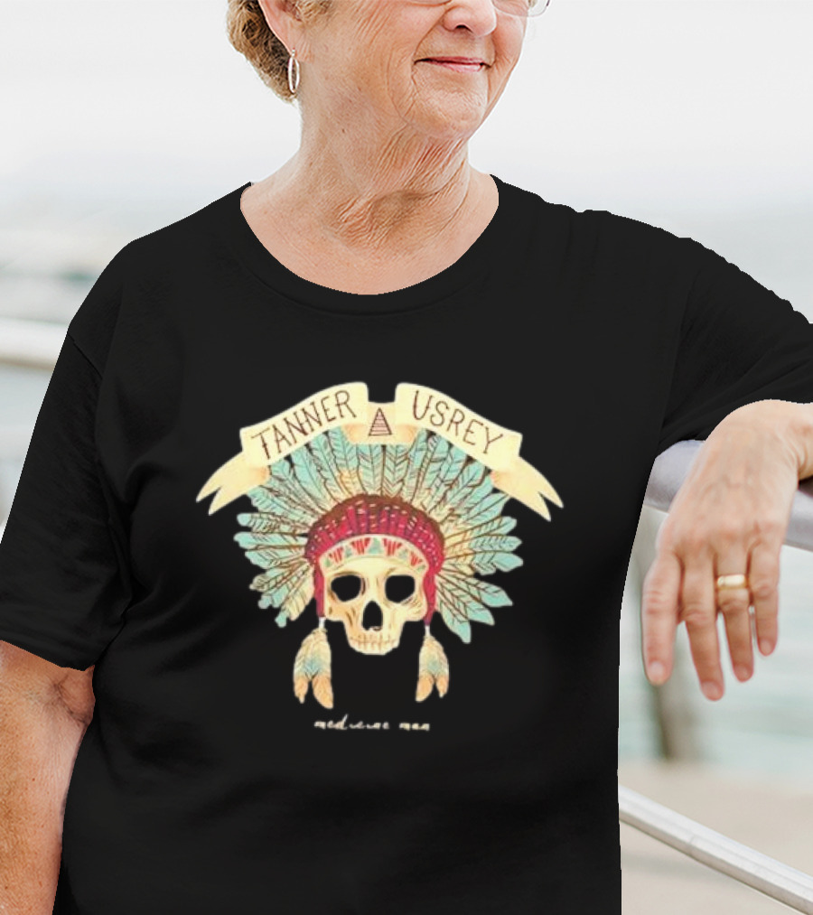 Tanner Usrey Skull Headdress Medicine Man T-Shirt