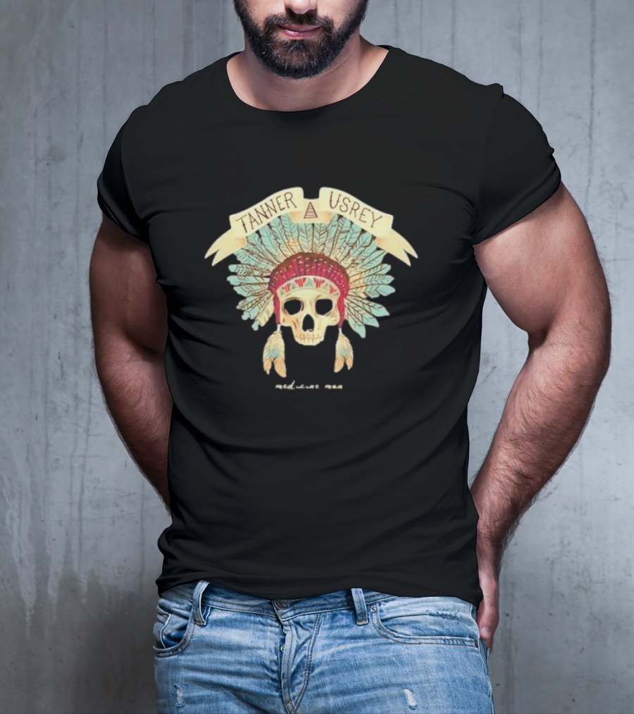 Tanner Usrey Skull Headdress Medicine Man T-Shirt
