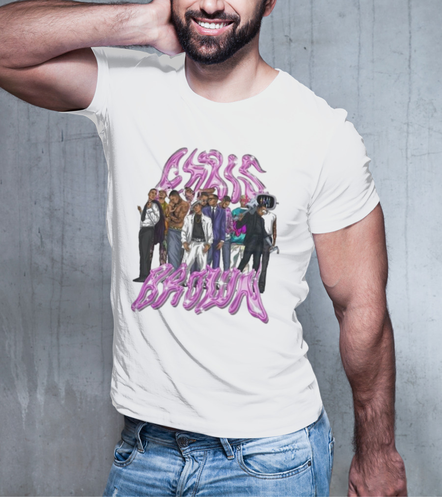 20 Years Of Chris Brown Celebrating Music Journey Icons T-Shirt