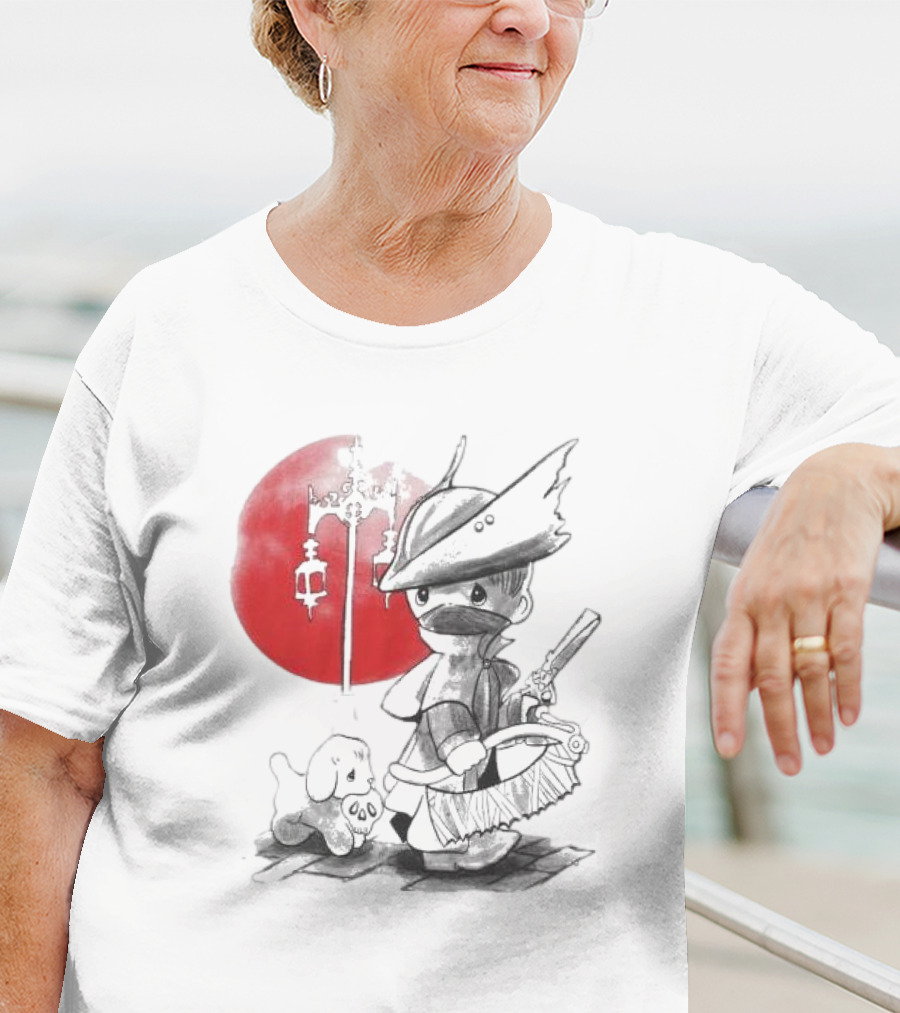 Consciousness Is A Lake Herry Johnson Hunter And Dog In Red Circle With Lanterns T-Shirt