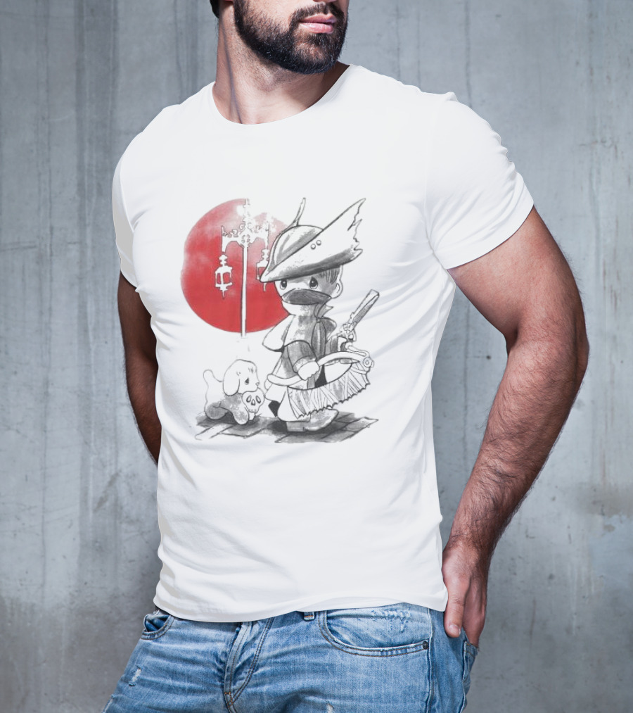 Consciousness Is A Lake Herry Johnson Hunter And Dog In Red Circle With Lanterns T-Shirt