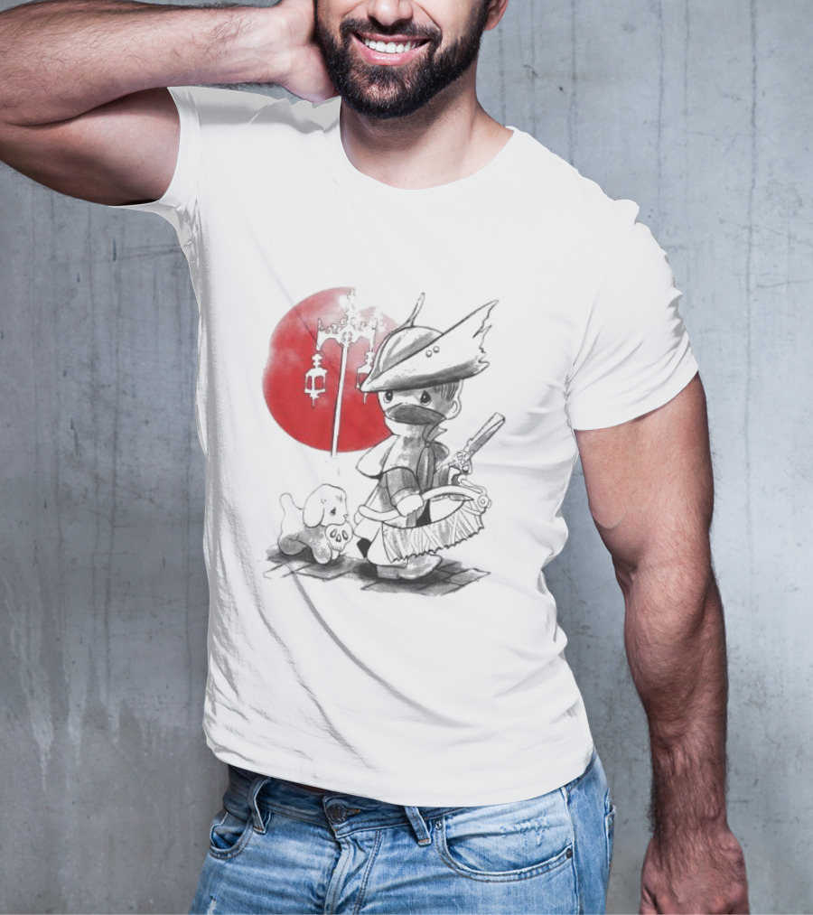 Consciousness Is A Lake Herry Johnson Hunter And Dog In Red Circle With Lanterns T-Shirt