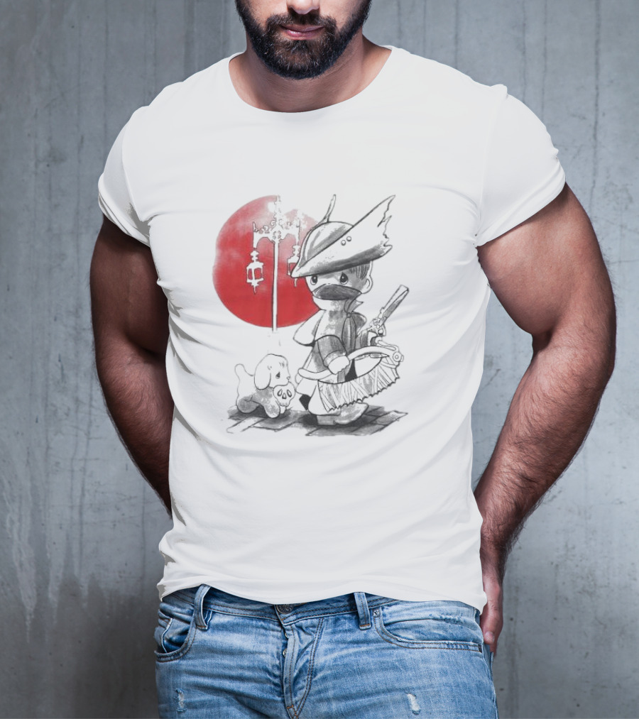 Consciousness Is A Lake Herry Johnson Hunter And Dog In Red Circle With Lanterns T-Shirt