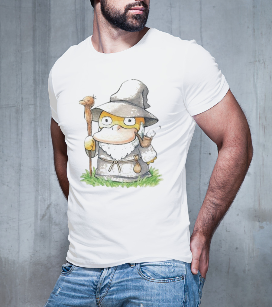 Ganduck The Grey Psyduck Wizard Crossover T-Shirt