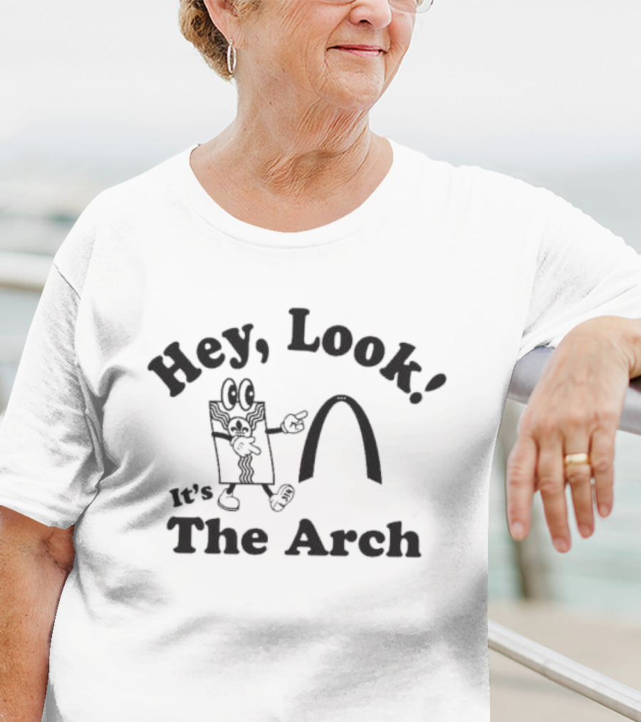 Hey Look It's The Arch Comical Character St. Louis Landmark T-Shirt